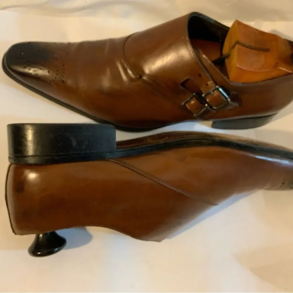 Profession Le  Bottier Depuis 1965 Brown Shoes all Leather buckles  EU 43 US 10